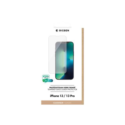 BigBen CONNECTED - protection d'écran en verre trempé pour iPhone 13/13Pro