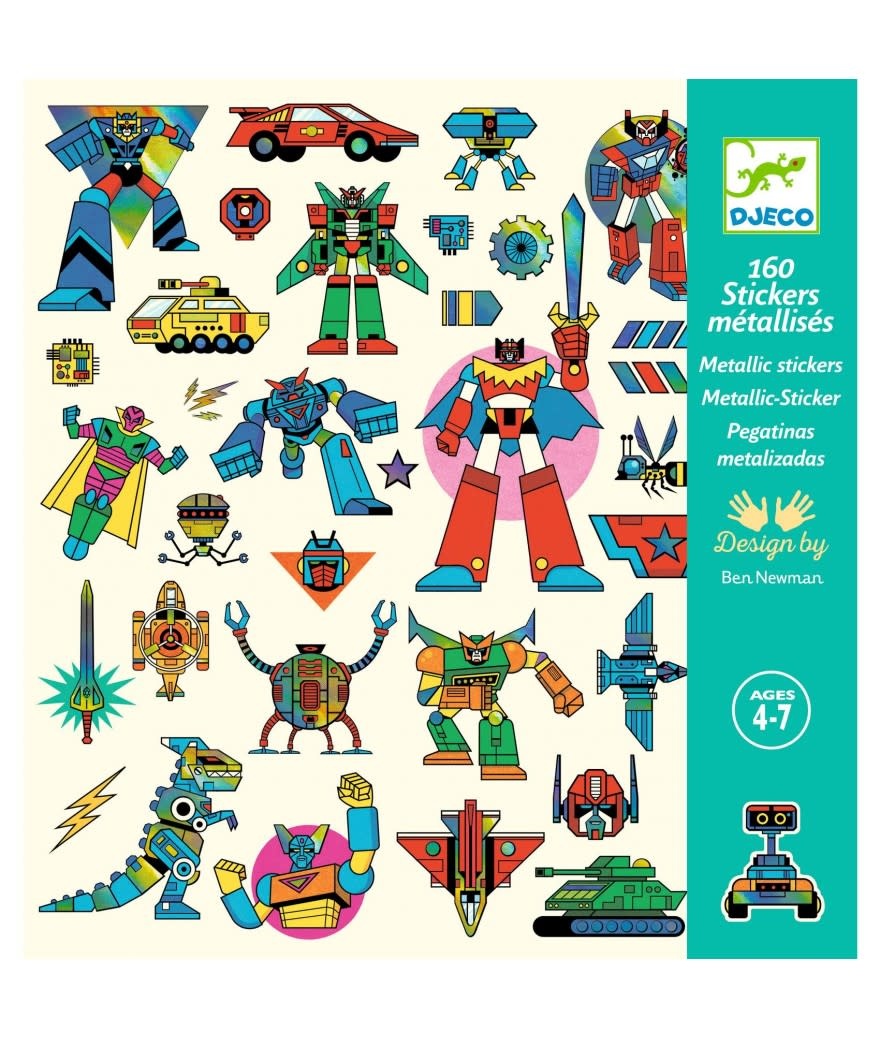 Djeco dj09276 Stickers robots