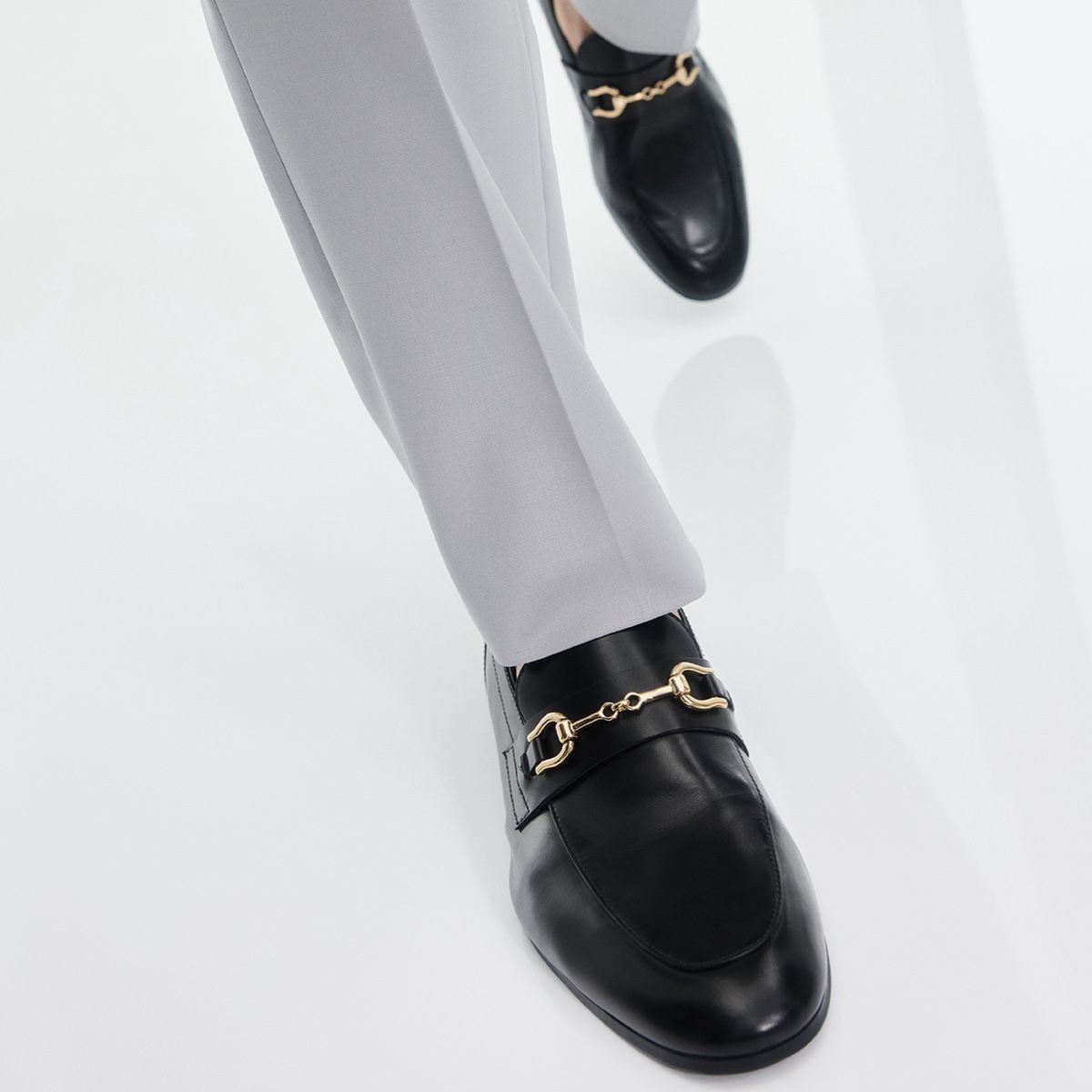 Marinho Black Men Dress Shoes
