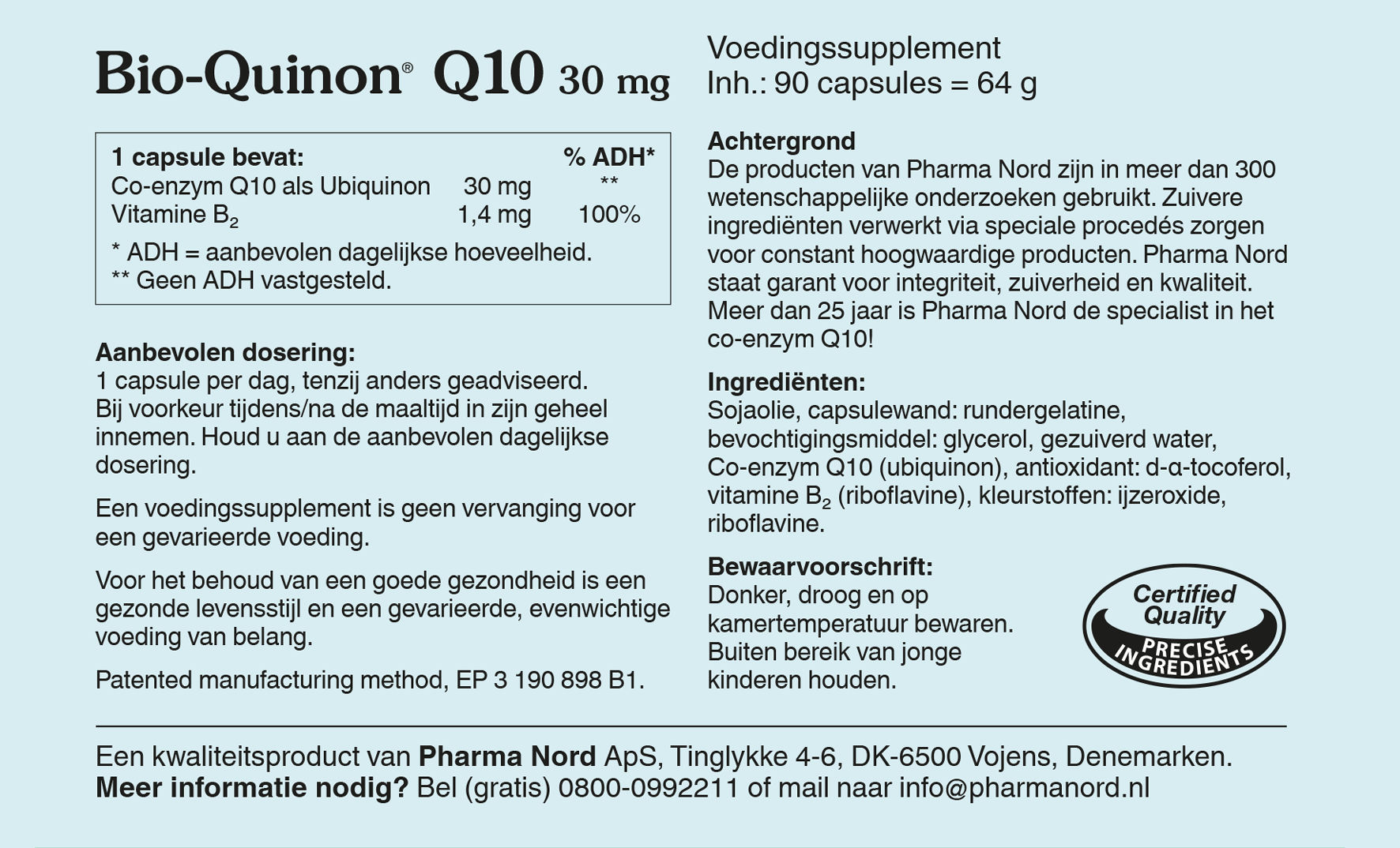 Pharma Nord Bio Quinon Q10 30mg (90 capsules)