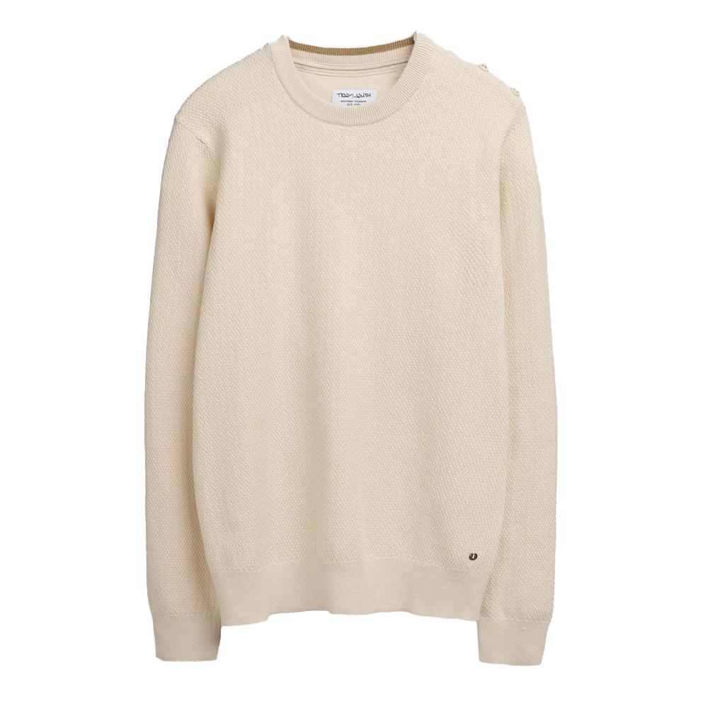 Teddy Smith Pull Écru Homme Teddy Smith Ralster