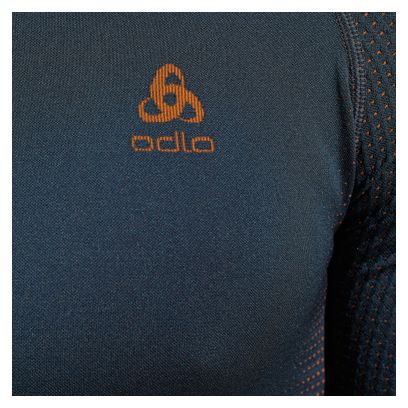 T-SHirt Technique Odlo Performance Warm Bleu