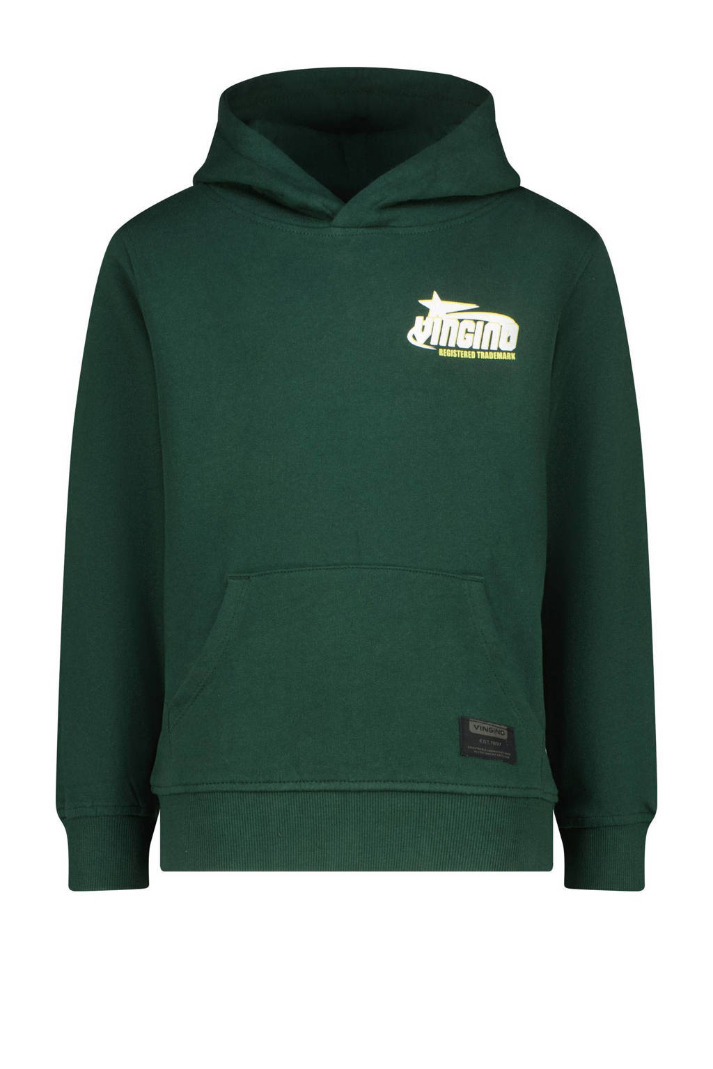 Vingino hoodie Nar met backprint donkergroen