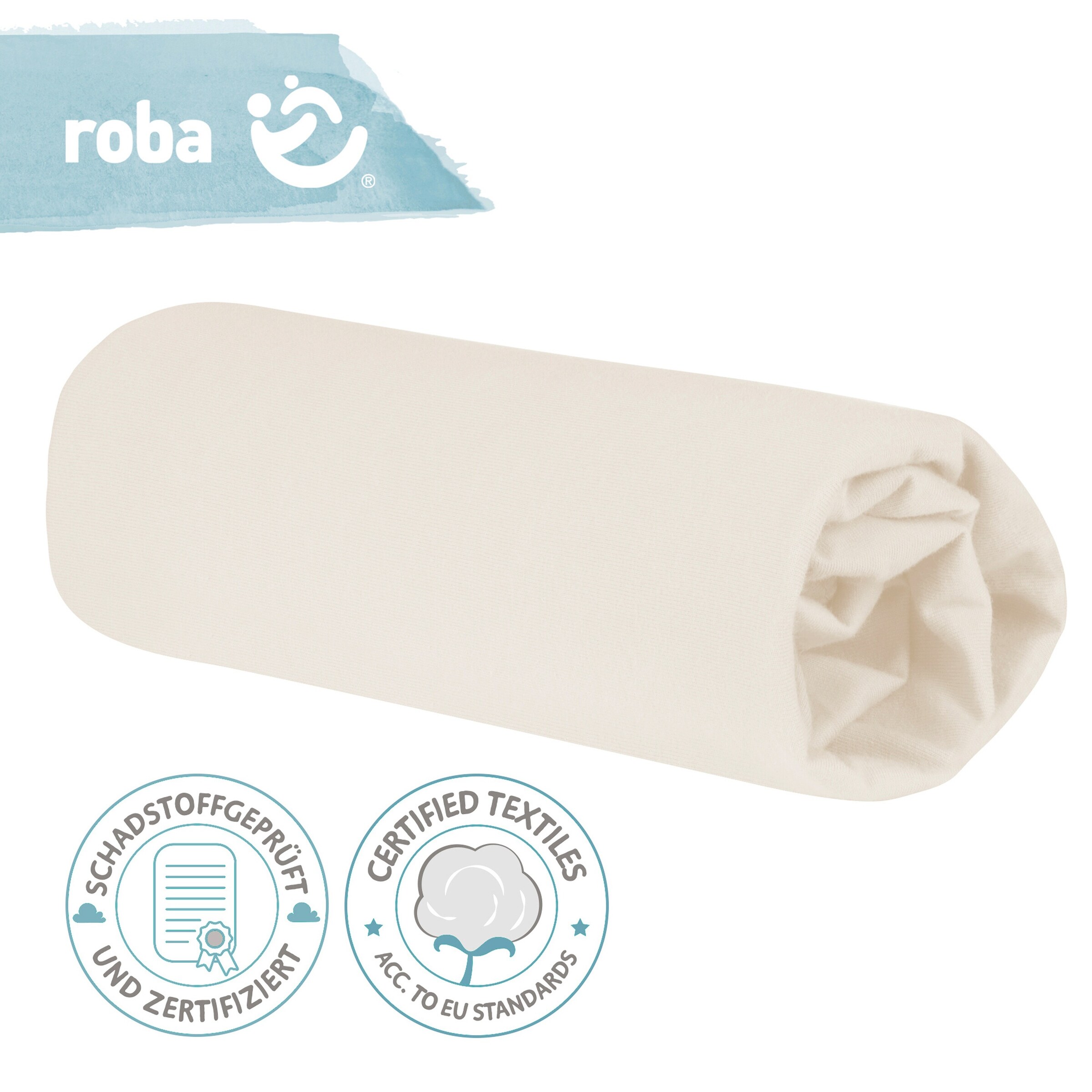 roba Spannbettlaken, 70x140 cm und 60x120 cm safe asleep®