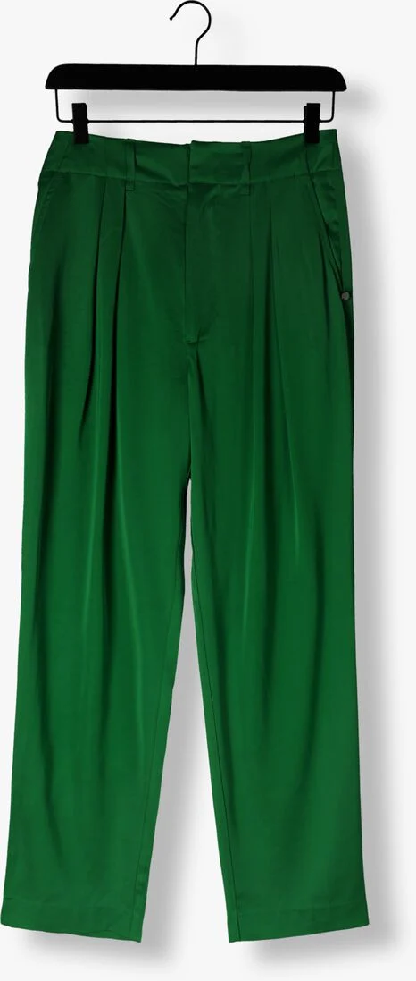 SCOTCH & SODA groene scotch & soda pantalon faye - high rise relaxed tapered leg
