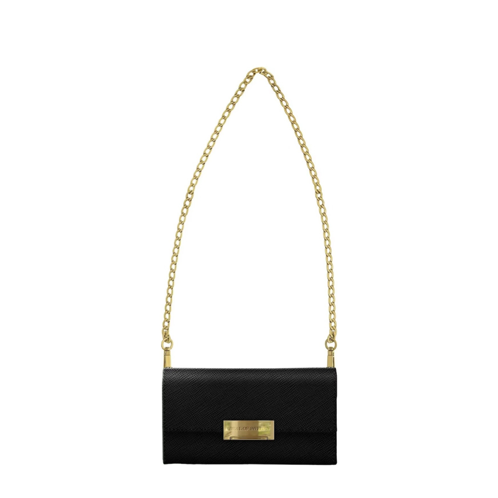 iPhone 11 Crossbody Kensington Saffiano Handy Clutch aus Leder (IDKCC-I1961-01) - Schwarz