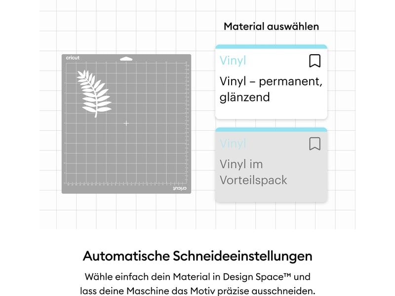 Cricut Vinylfolie Permanent 30.5 x 122 cm, 1 Stück, Blau Perfekt für Autoaufkleber, Sticker, Beschriftungen im Aussenbereich
