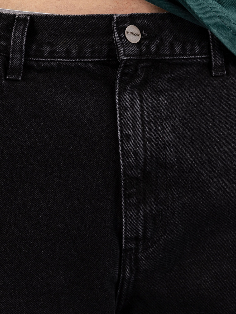 Carhartt WIP Single Knee Jeans black stone washed
