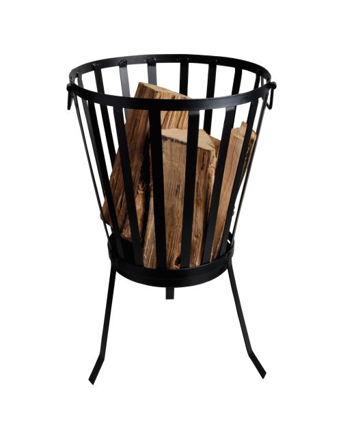 Esschert's Garden Vuurkorf Rond - Terrasverwarming - Ø34x59 cm Zwart