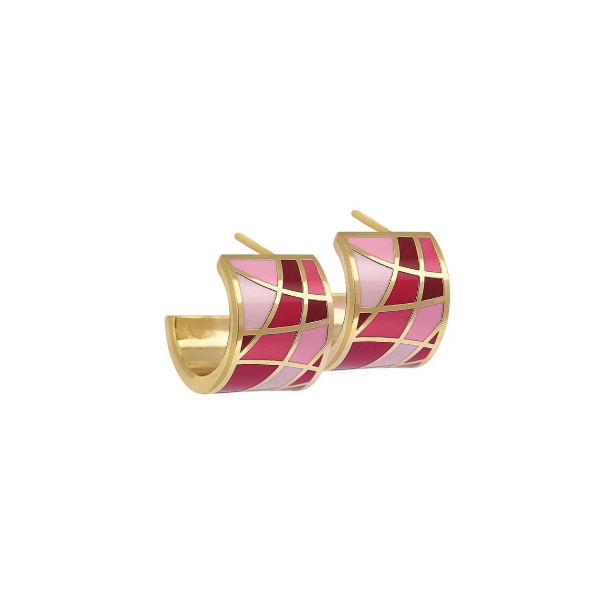 Boucles Art M2 acier doré or