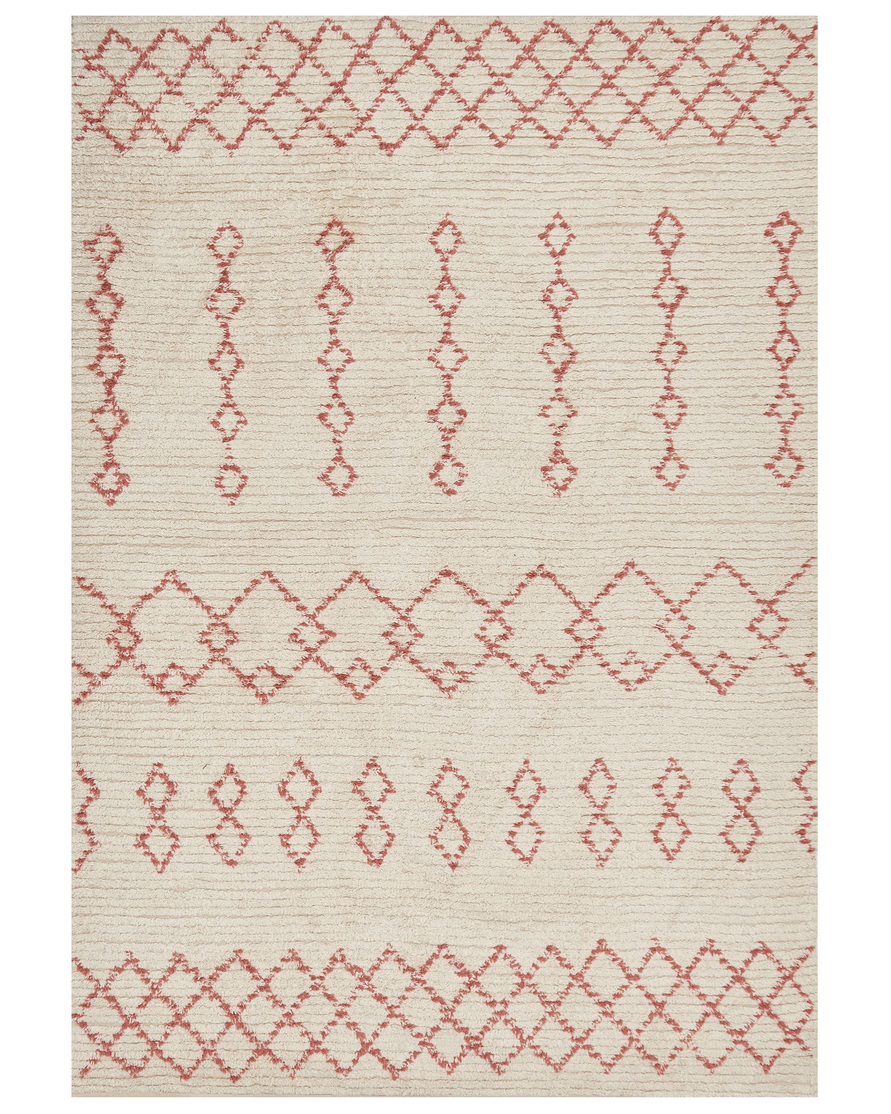 Vloerkleed BUXAR Beige 160 x 230 cm Katoen