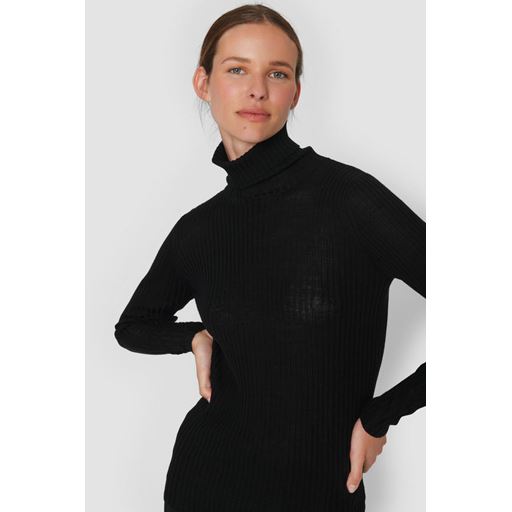 Bitte Kai Rand New Wool Rullekrave Sweater, Black, M