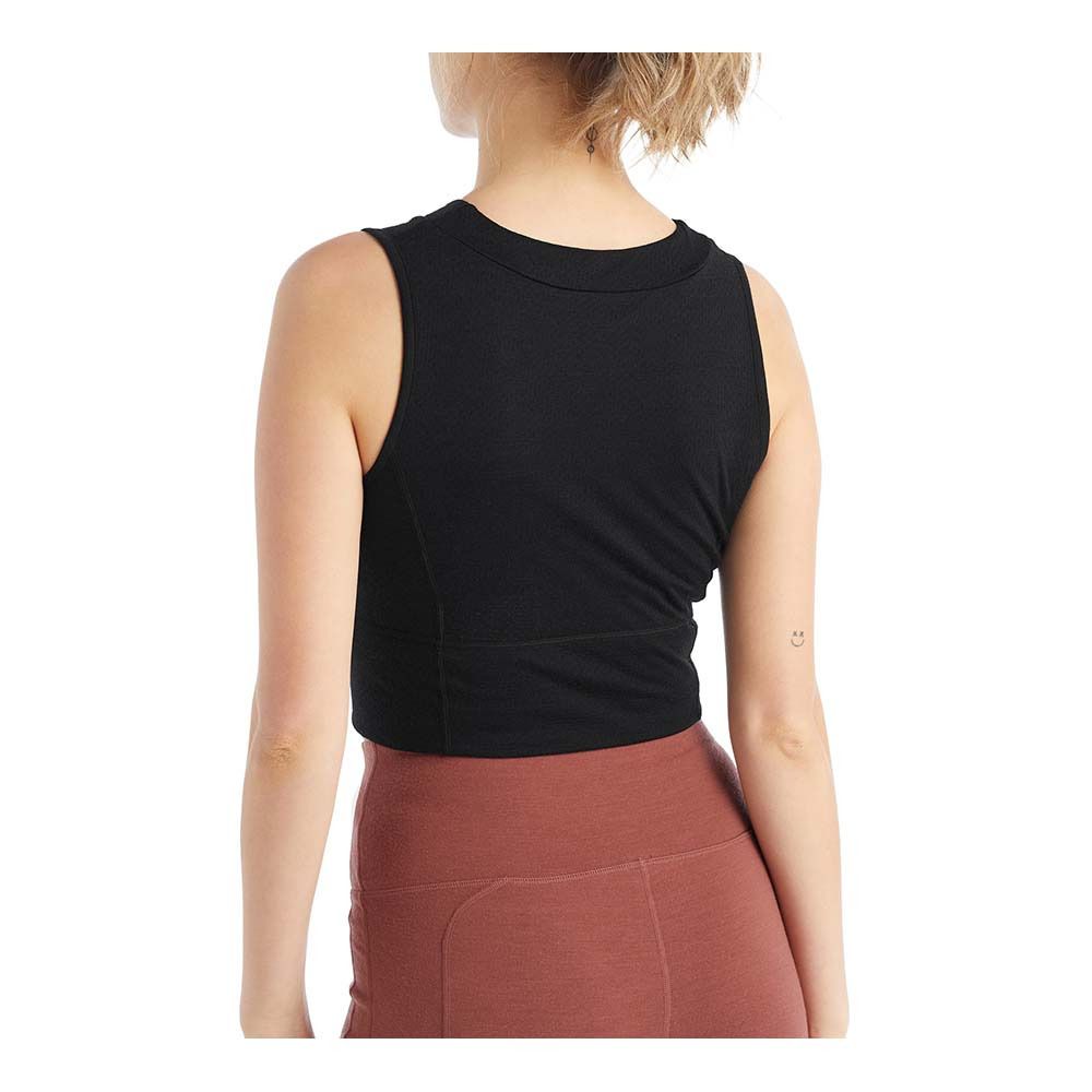 Icebreaker ZONEKNIT CROPPED - Brassière Femme black