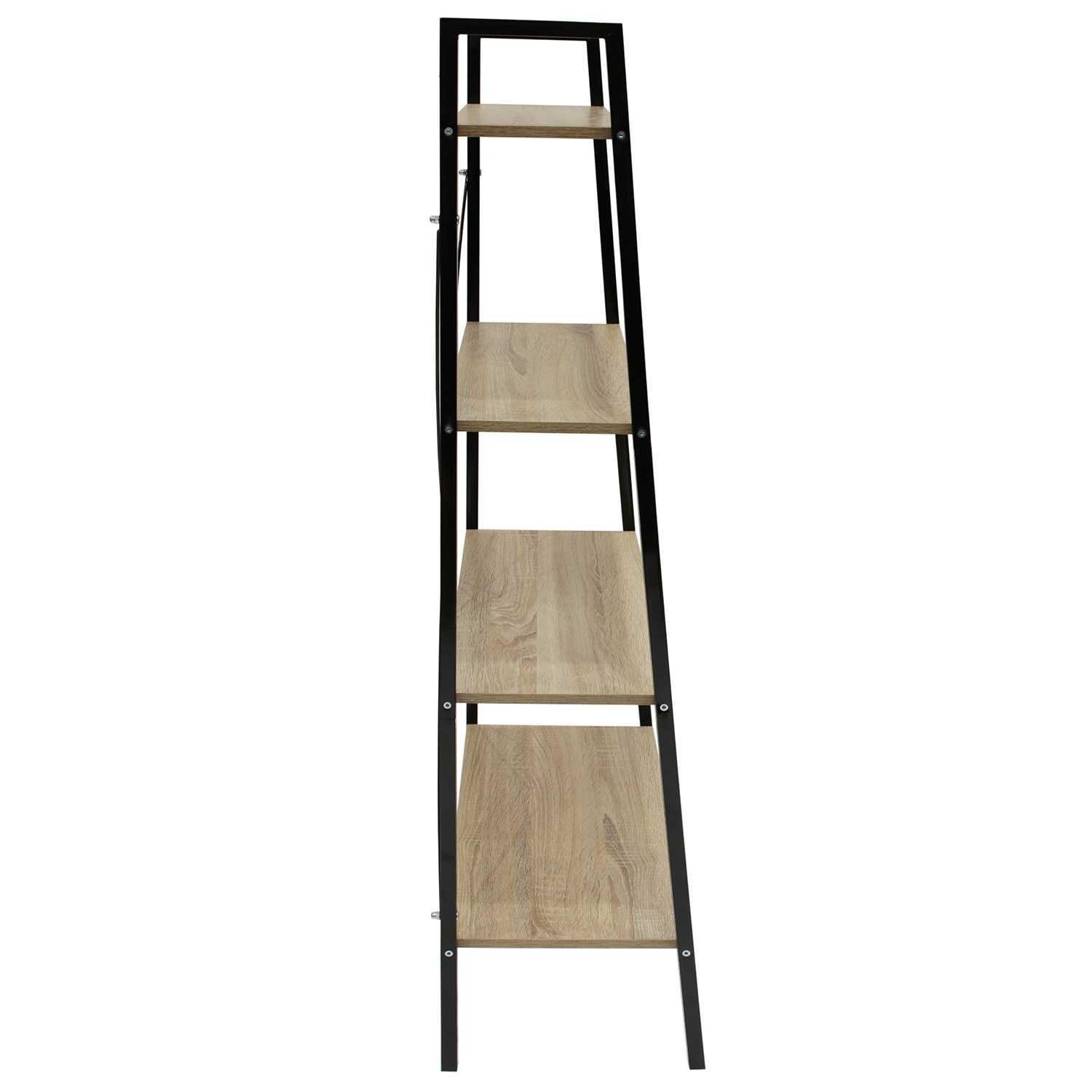 ETAGERE BOIS ET METAL 148X60X32 5CM