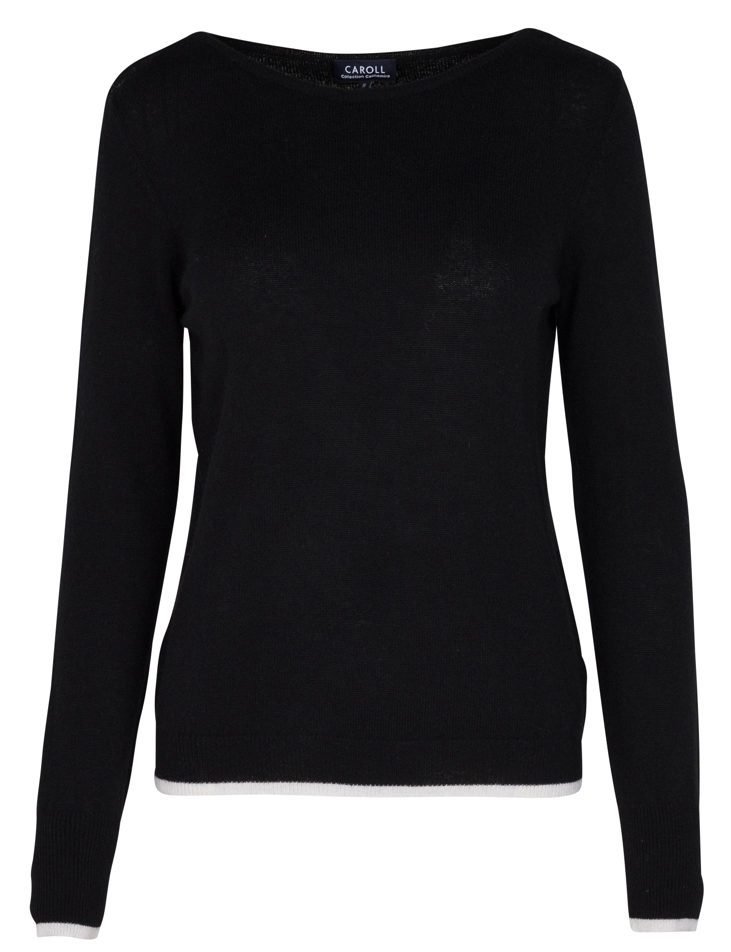 MZOA - Pull droit à col rond en cachemire| Noir