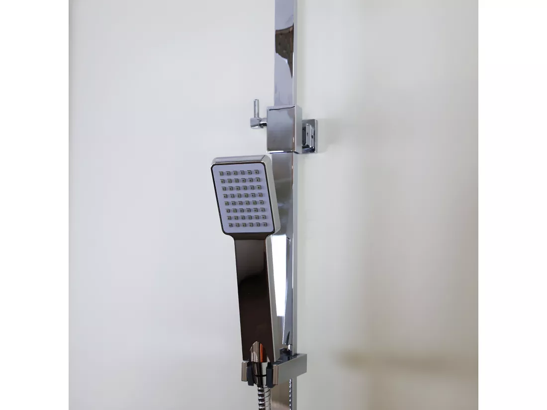Quartos colonne de douche chromée avec thermostatique 300 - Essebagno