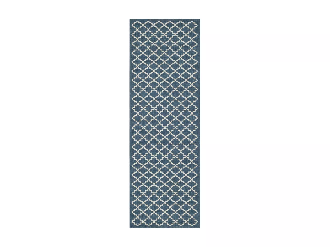 Tapis Navy & Beige 69 X 244 cm - Zinnia