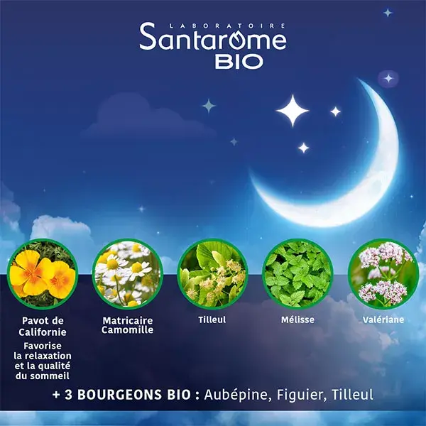 Santarome - Boa Noite Orgânica - Auxiliar para Dormir - 30 gomas