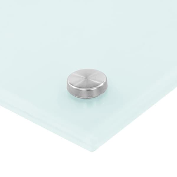vidaXL Kjøkkenplate hvit 70x40 cm herdet glass