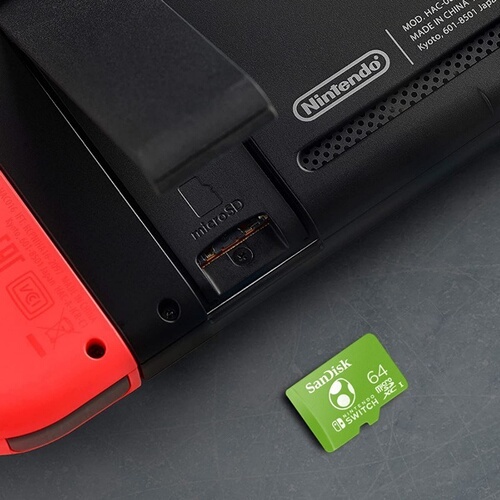 Carte mémoire micro SD Sandisk NINTENDO 64GO YOSHI