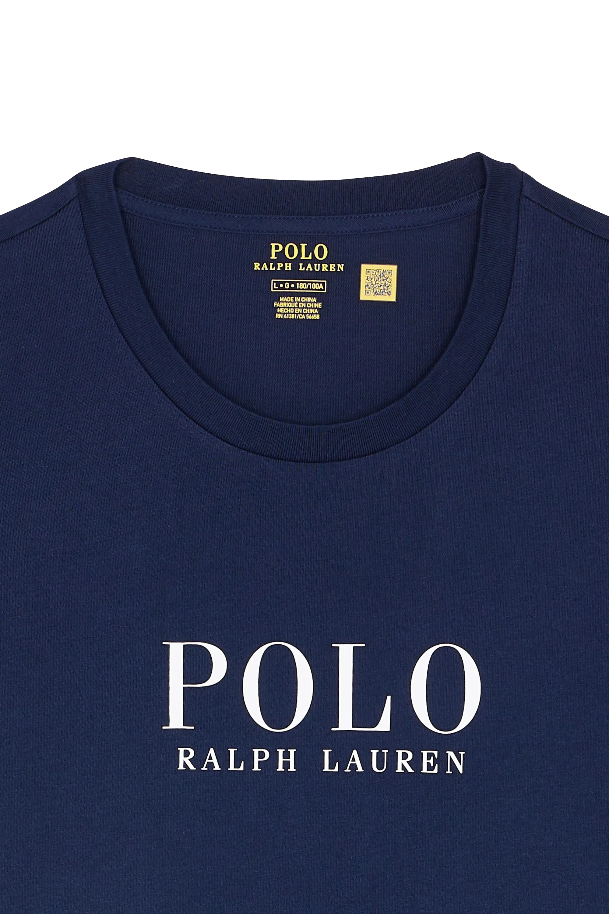 POLO RALPH LAUREN Pyjama BCI LIQUID COTTON-SLE-TOP Bleu