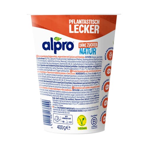 Alpro Soja-Joghurtalternative Natur ohne Zucker VEGAN