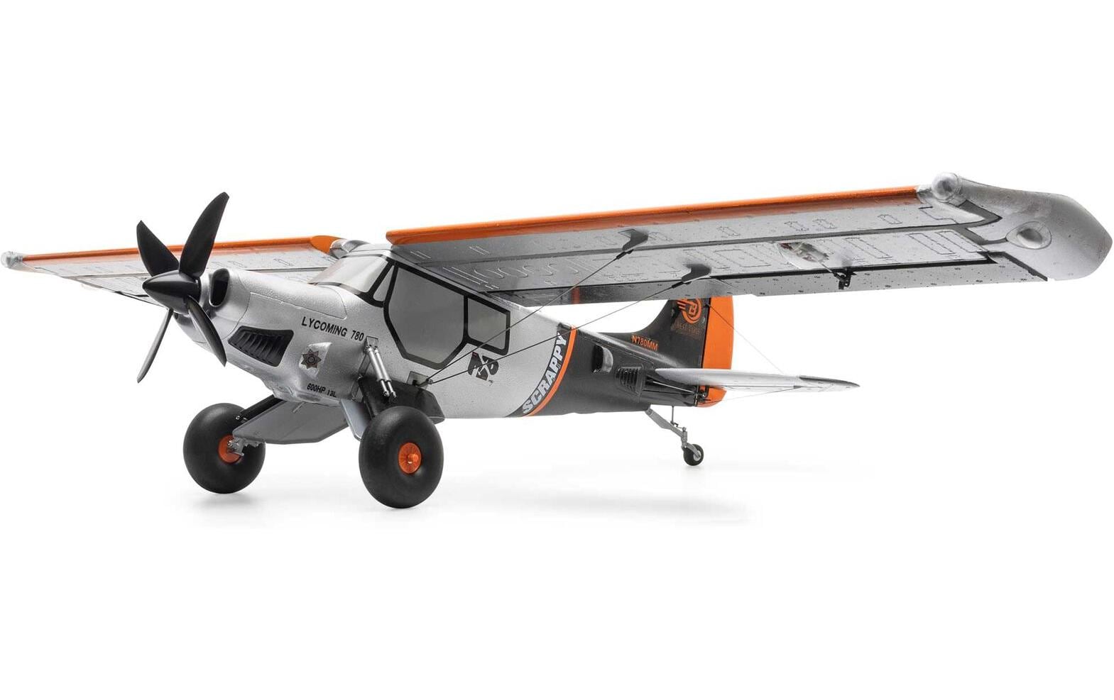 Motorflugzeug Micro Srappy 800 mm EP AS3X & SAFE, BNF Basic<br>Flugmodell im UMX Format