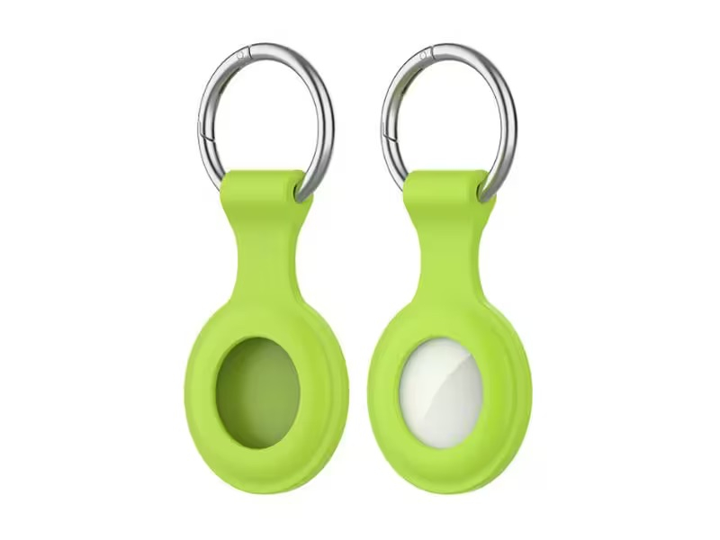 (5er Set) Apple AirTag Silikon Hülle Schlüsselanhänger mit Schlüsselring (4S466156)