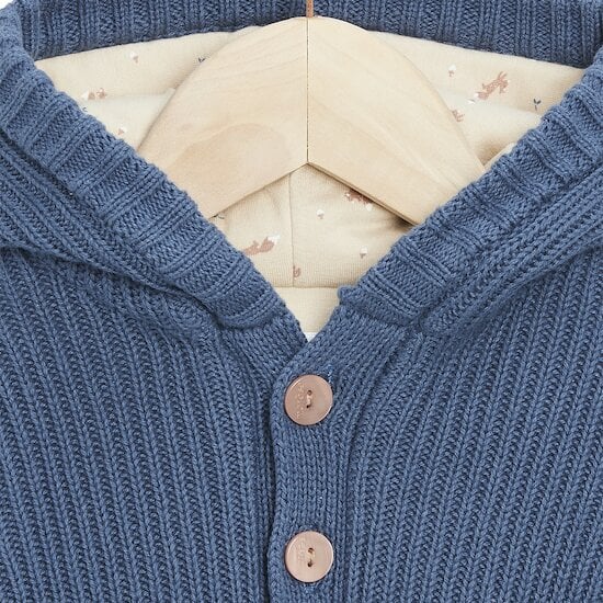 Mon écureuil chou Veste à capuche   Blue        de               Marèse
