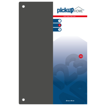 Pickup 3D Home plaat grijs acrylaat 3 mm 30 x 20 cm