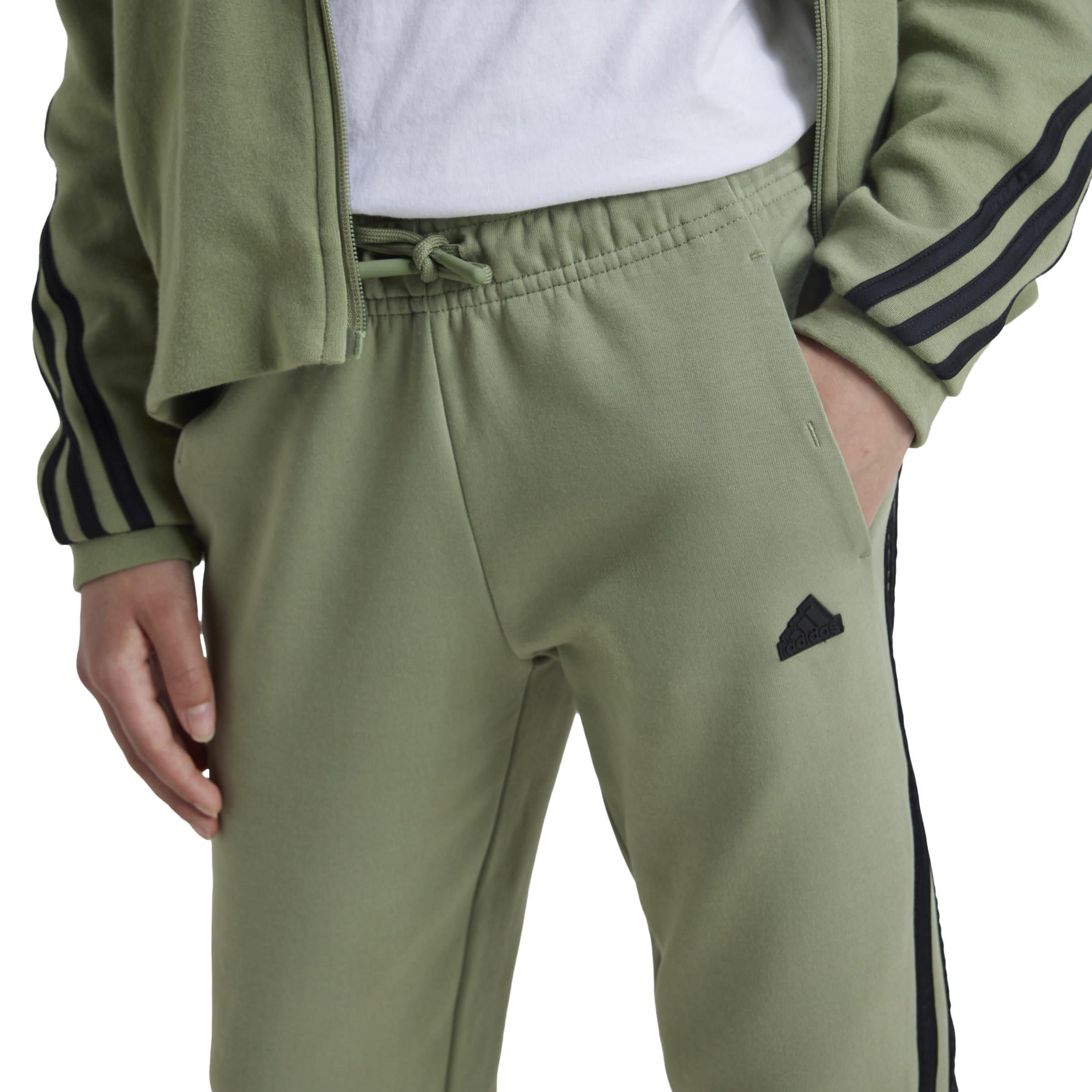 adidas Future Icons 3-Stripes Cotton Tracksuit Bottoms Juniors
