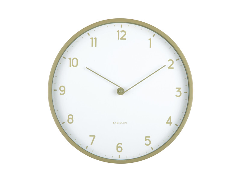 Wall Clock Sencillez KA6057GR Tea green