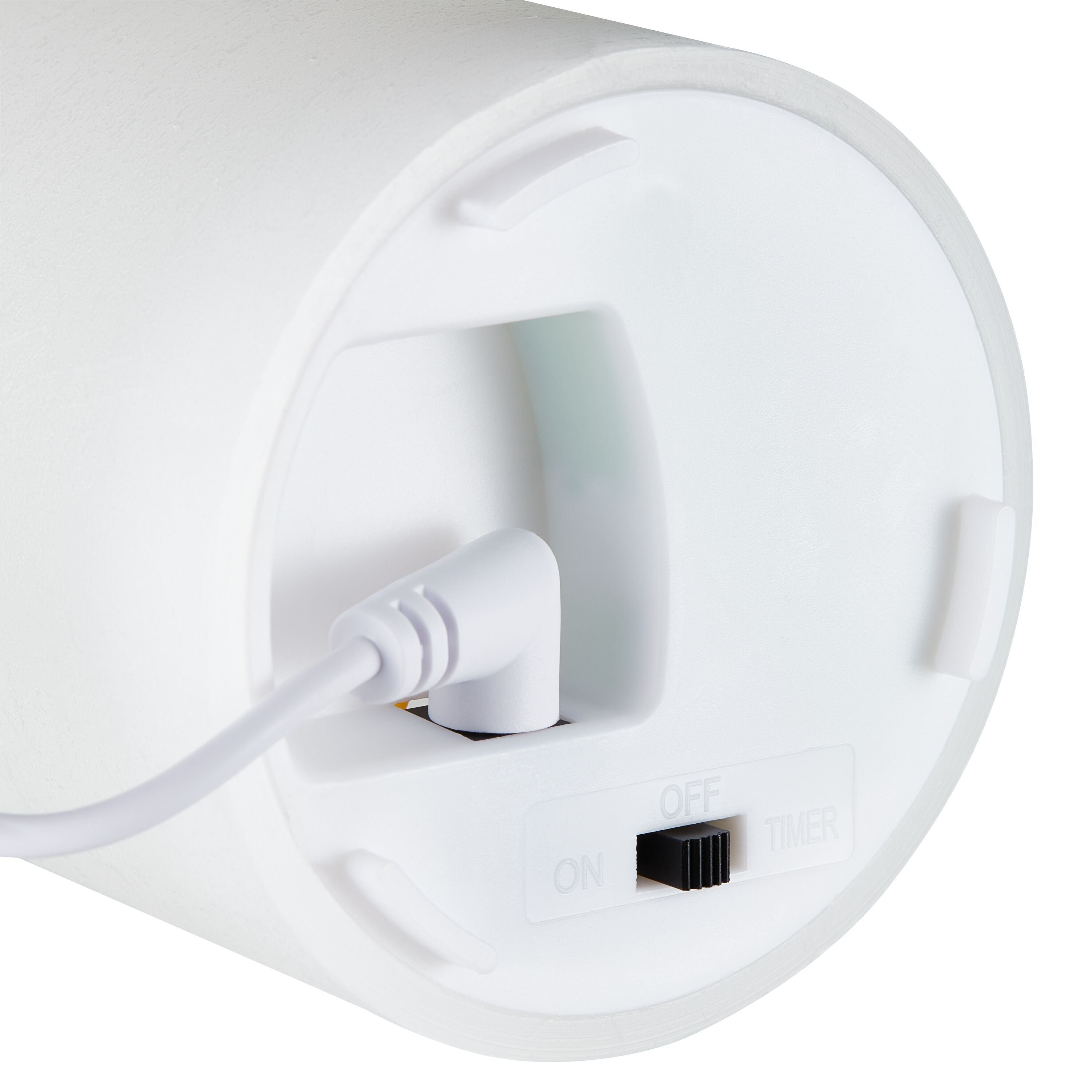 LUNA LED-Kerze - Weiss / H: 15.0 cm