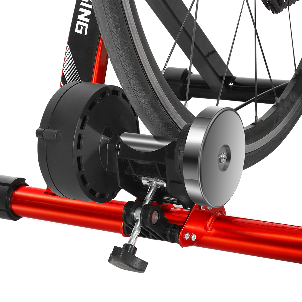 Fahrrad Rollentrainer Velo Ständer Bike Home Trainer mit 6-fachem Widerstand - Schwarz / Rot