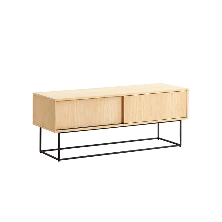 Woud - Virka Sideboard low, Eiche geseift
