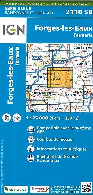 IGN - 2110 SB FORGES LES EAUX FORMERIE 1 25 000