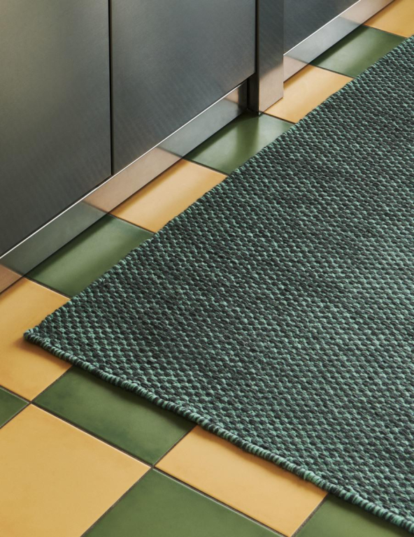 Hay Moiré runner vloerkleed 80x200 Emerald Green