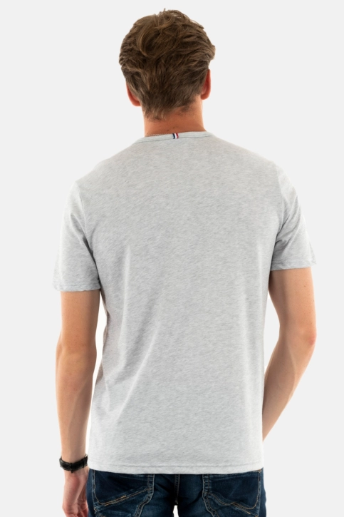 Tee shirt le coq sportif 2423687 gris chiné clair