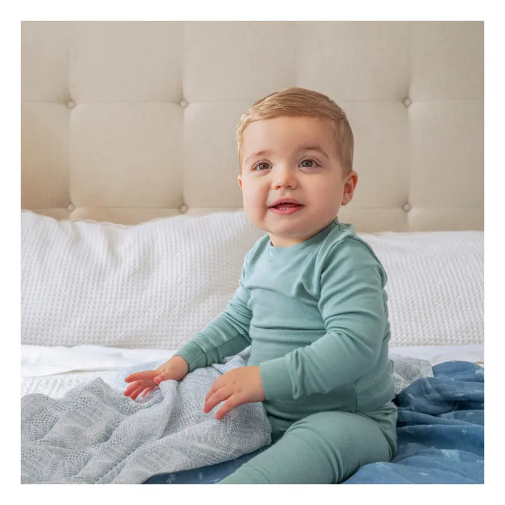 aden + anais Maxi-langes Oceanic - Set de 4 | Bleu