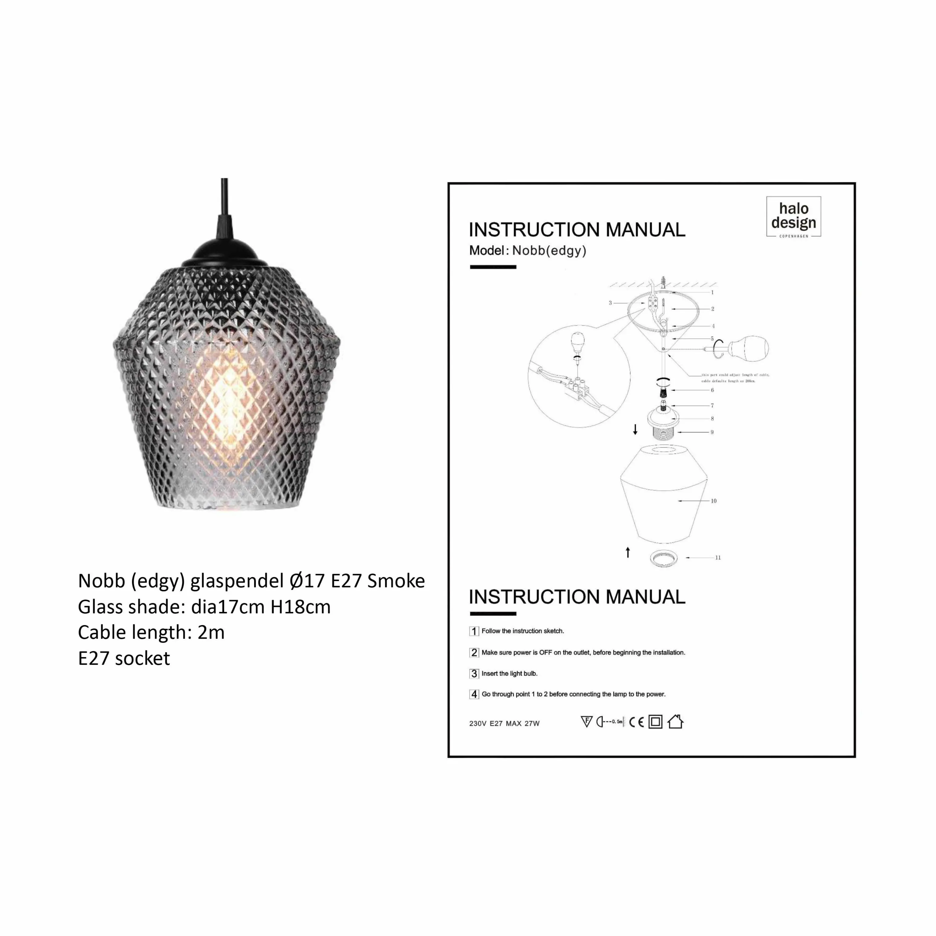 Halo Design Nobb Pendel