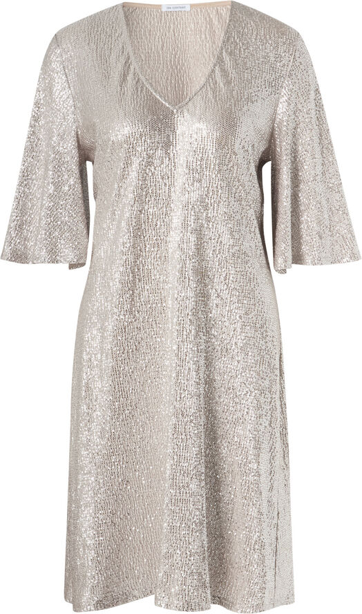Ida Sjöstedt BEANIE DRESS Mushroom silver