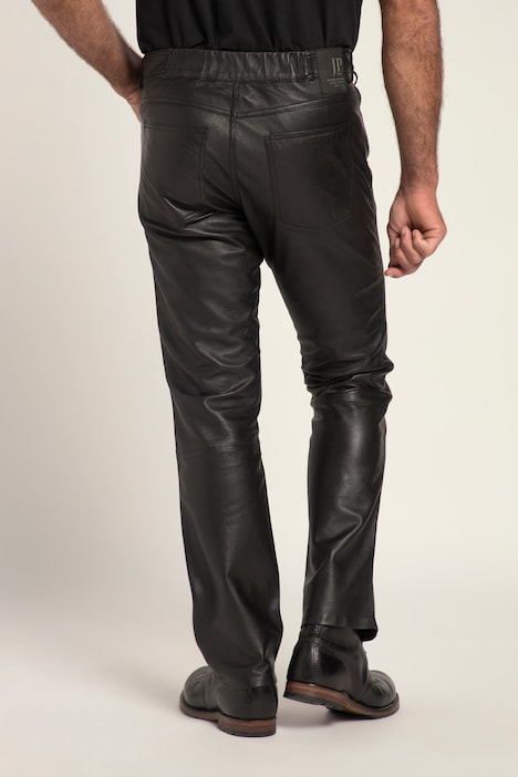 Lederhose, Leder, feinstes Lammnappaleder, Regular Fit, 5-Pocket, bs Gr. 68