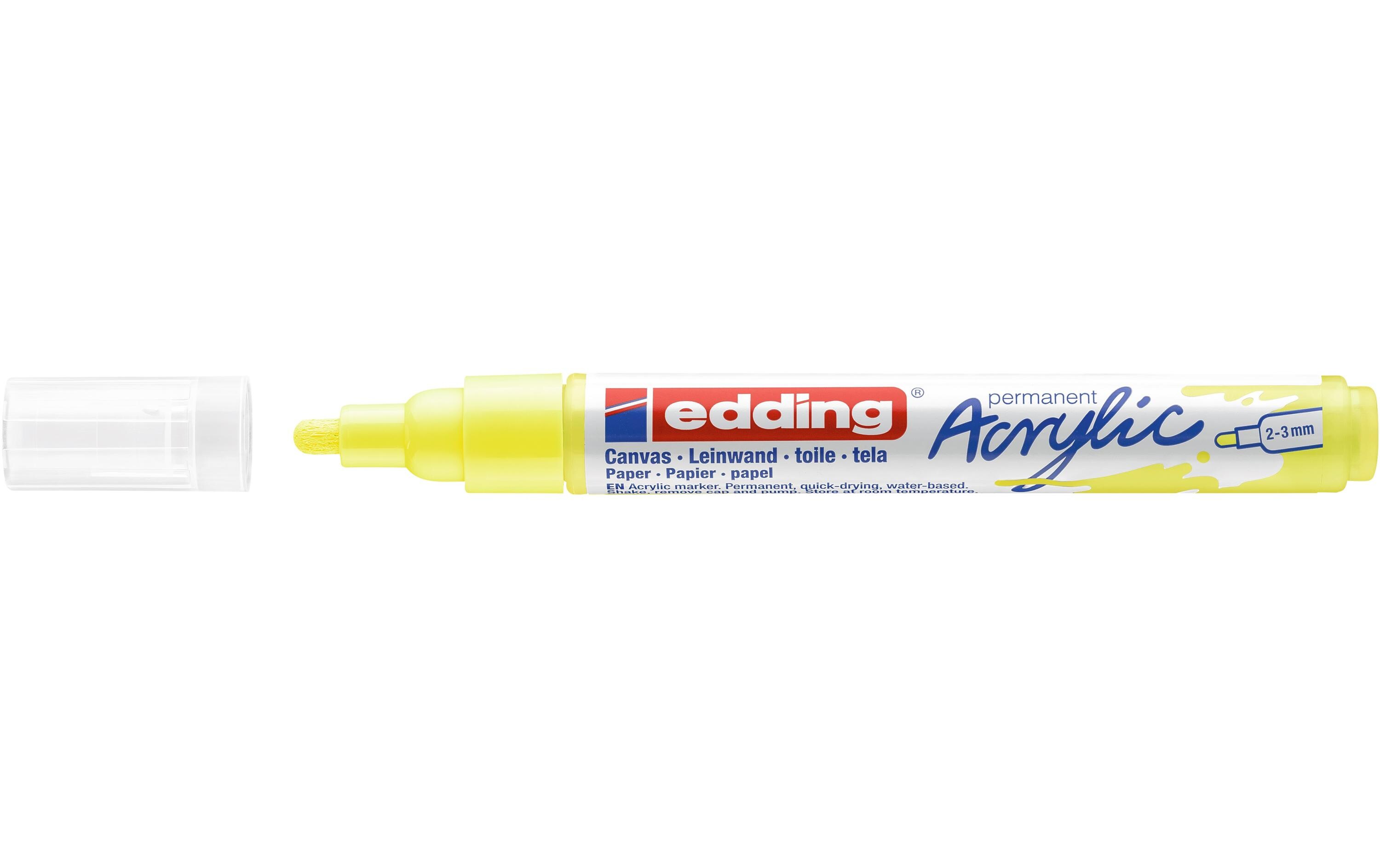 Acrylmarker 5100 Medium, NeongelbSchnelltrocknende Acrylstifte