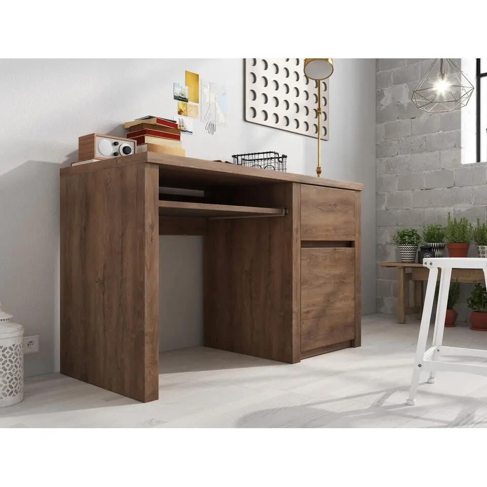 Meubella - Bureau Monaco - Eiken - 120 cm