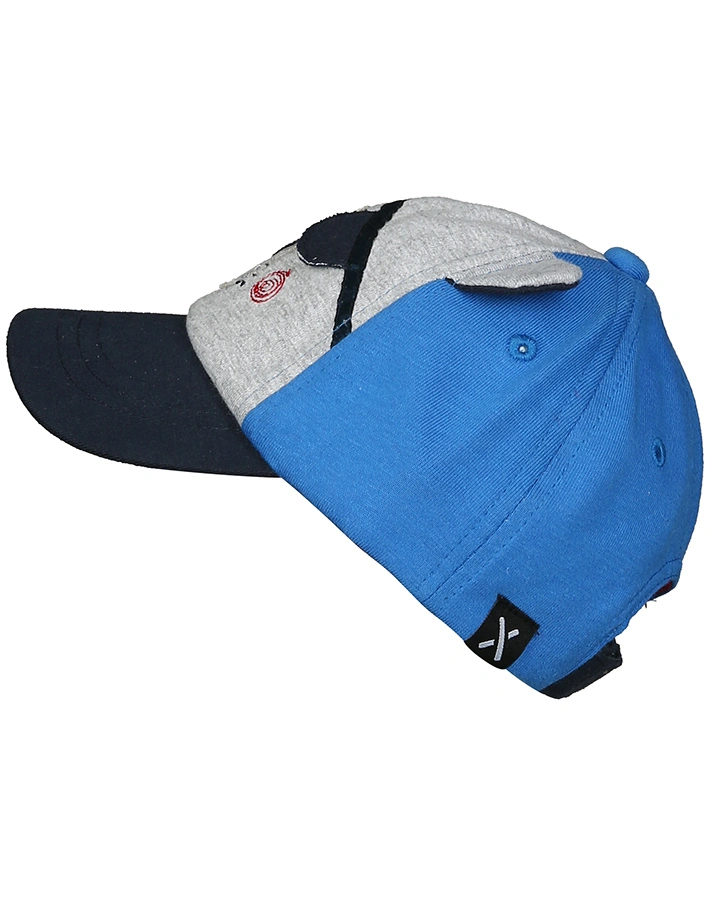 Basecap PIRATE DOG in blau/grau melange