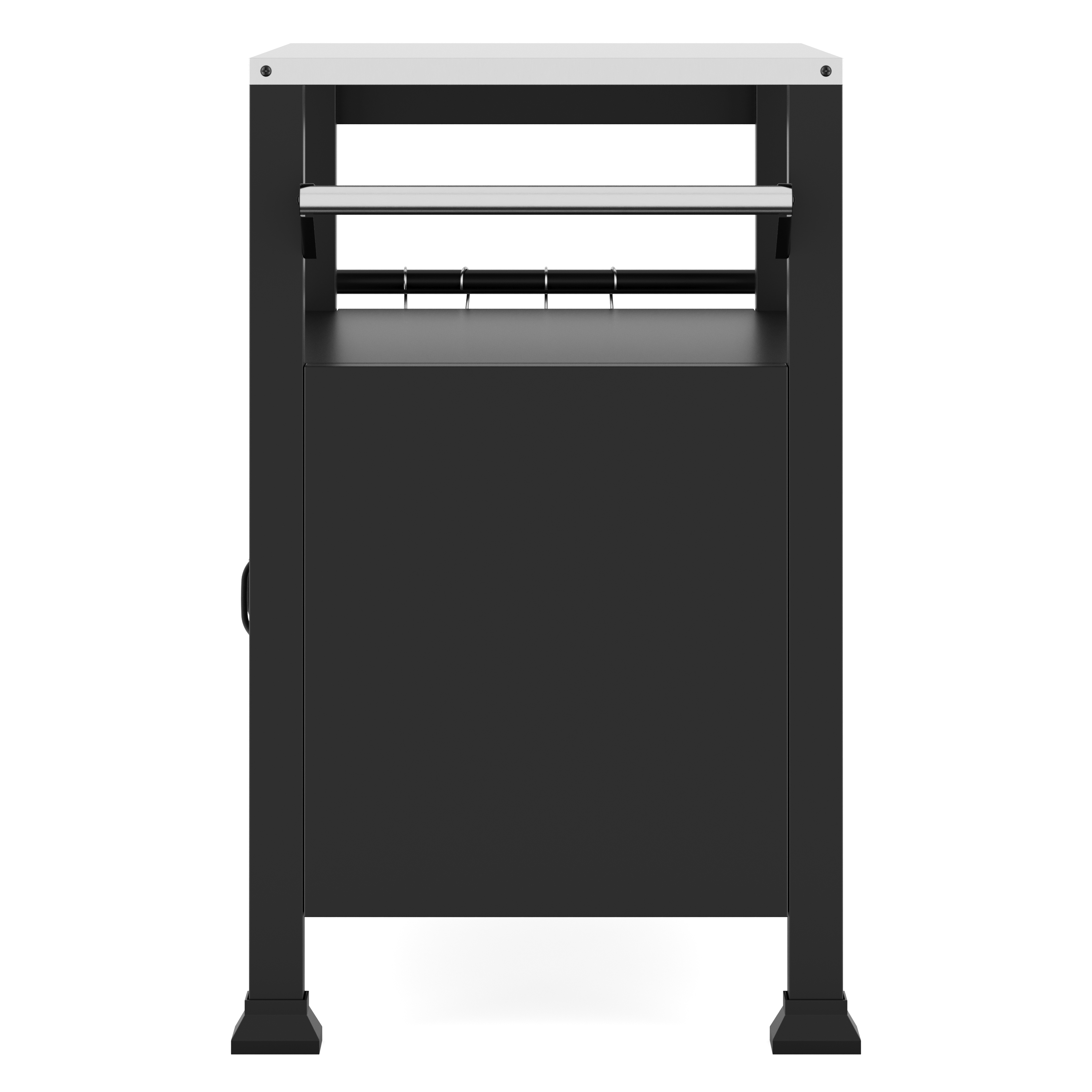 Grill Beistelltisch 2-türig schwarz