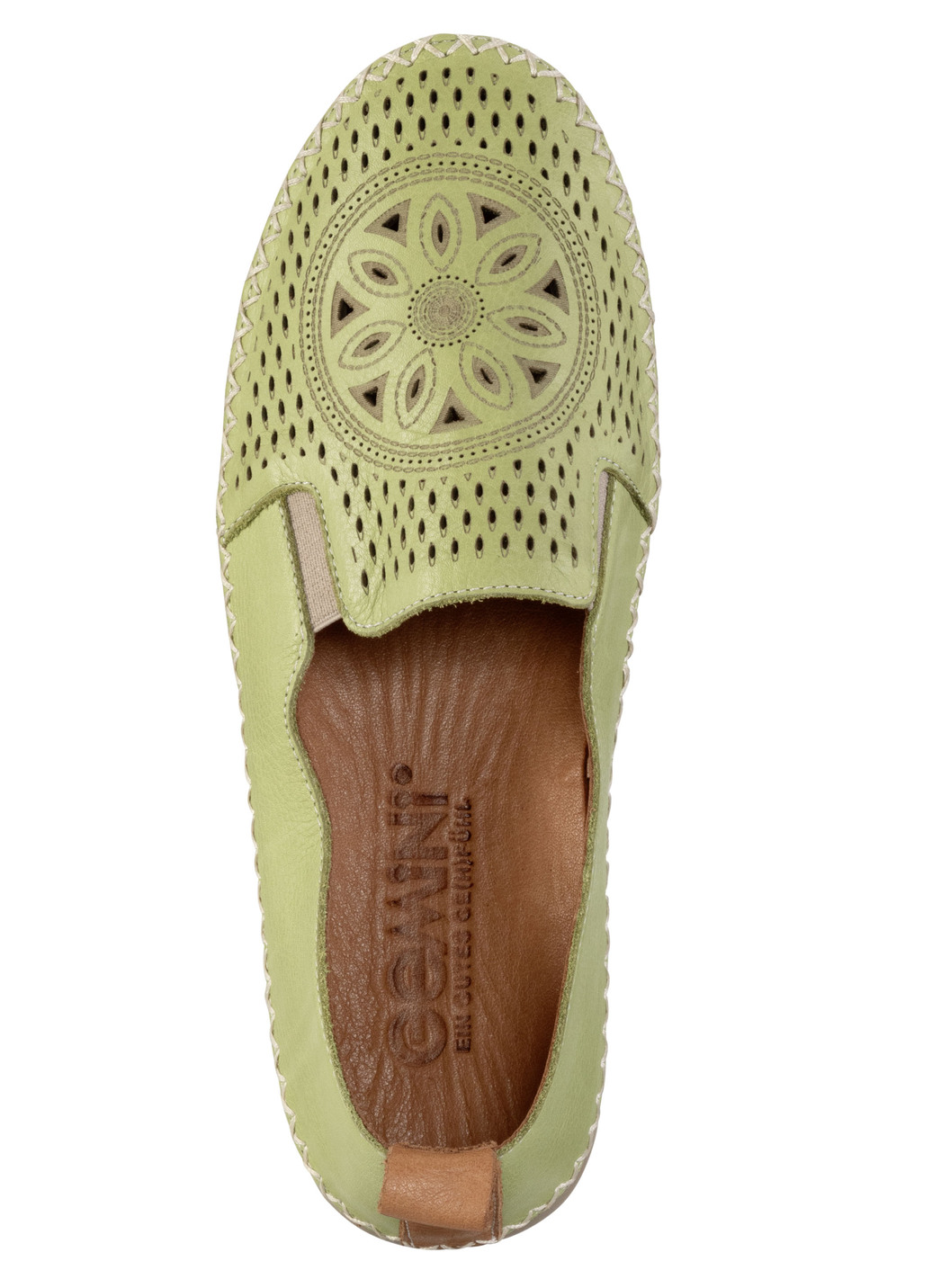 Gemini Slipper aus luftig perforiertem Nappaleder