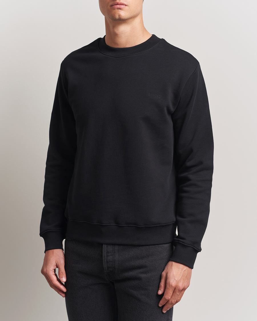 A.P.C. Embroidered APC Sweatshirt Black