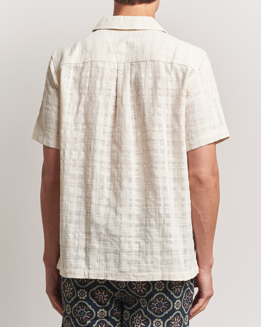 Les Deux Lesley Slub Short Sleeve Shirt Ivory