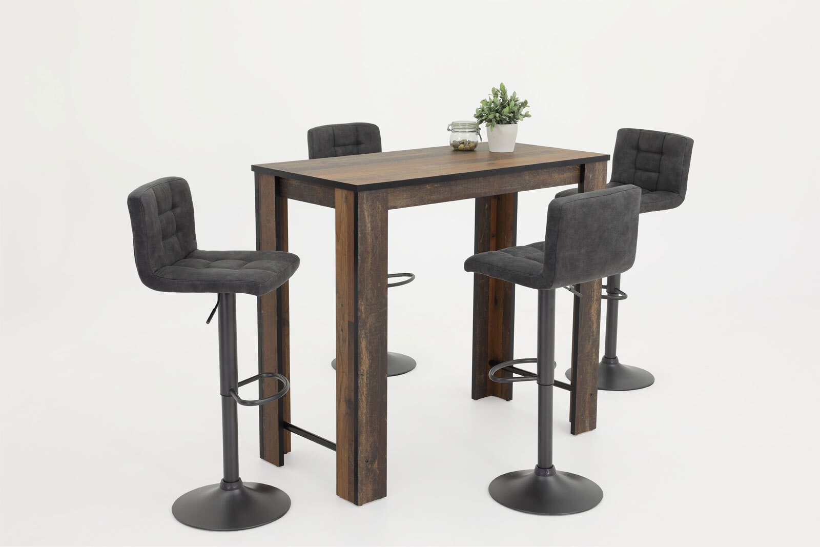 Barstuhl AMANDA M 2er Set anthrazit